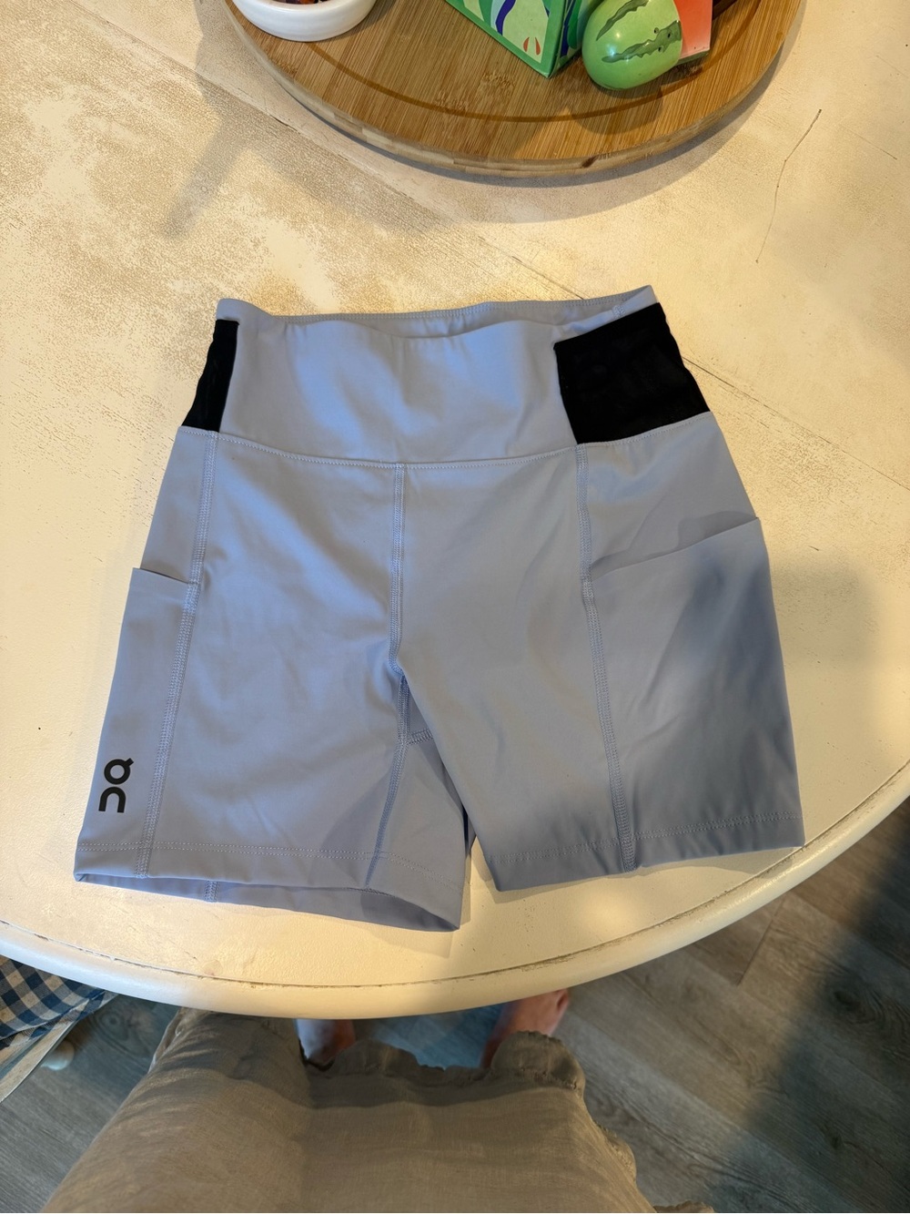 On Running Women’s Light Blue sprinting Shorts with Pockets